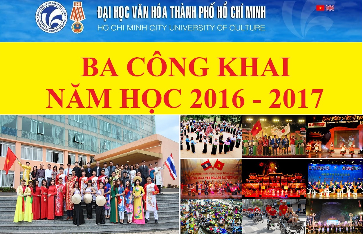BA CÔNG KHAI NĂM HỌC 2016 - 2017